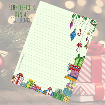 Notizblock / Schreibblock / Din A5 / Briefpapier - Geschenke