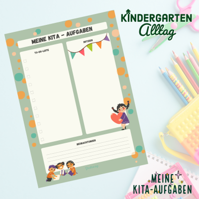 Kindergartenalltag - Meine Kita-Aufgaben