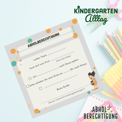 Kindergartenalltag - Abholberechtigung