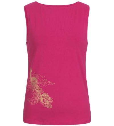 Dragon cheeky Tank - Flow freely throug all types of yoga in this cheeky fit organic cotton tank