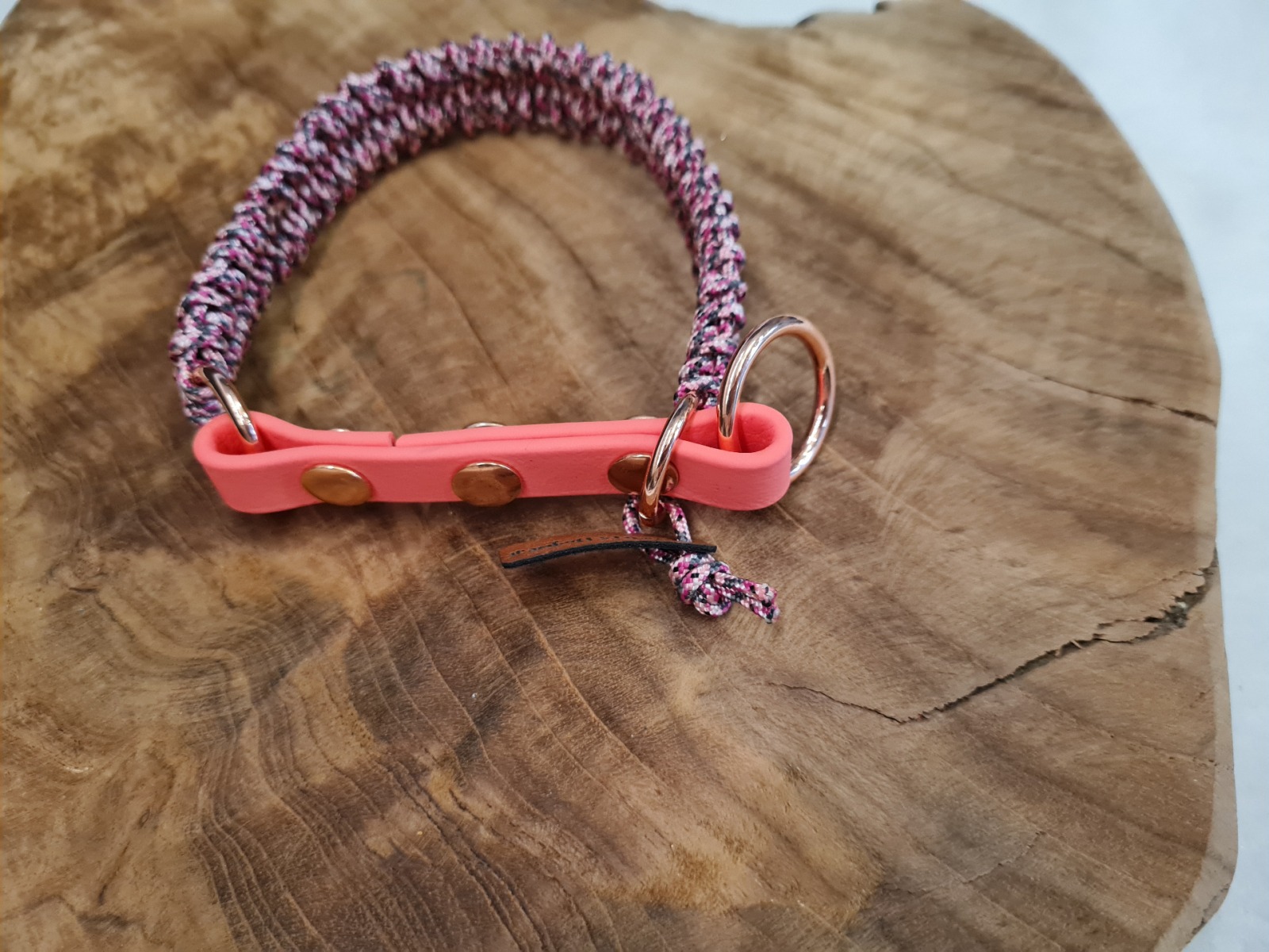 Halsband aus Paracordseil / Minivariante für kleine Hunde 2