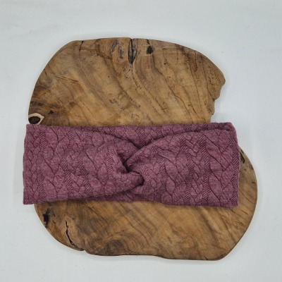 Stirnband aus Sweatstoff fuchsia - Bandana | Stinband | Haarbaand für Damen