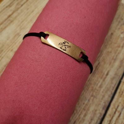 Muttertagsgeschenk: Armband graviert - Gestalte deinen persönliches Armband mit Name / Gravur für