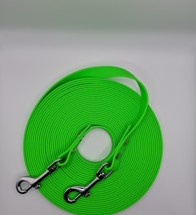 SOFORTKAUF Schleppleine 16mm Breite neongrün - flexible und abwaschbare Schleppleine aus Hexa Gurtb