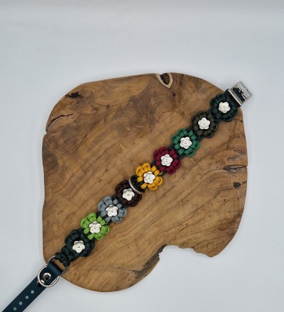 Halsband | Hundehalsband | Paracordhalsband | Paracord | Collar | Dogcollar| Blume | Blumenhalsband