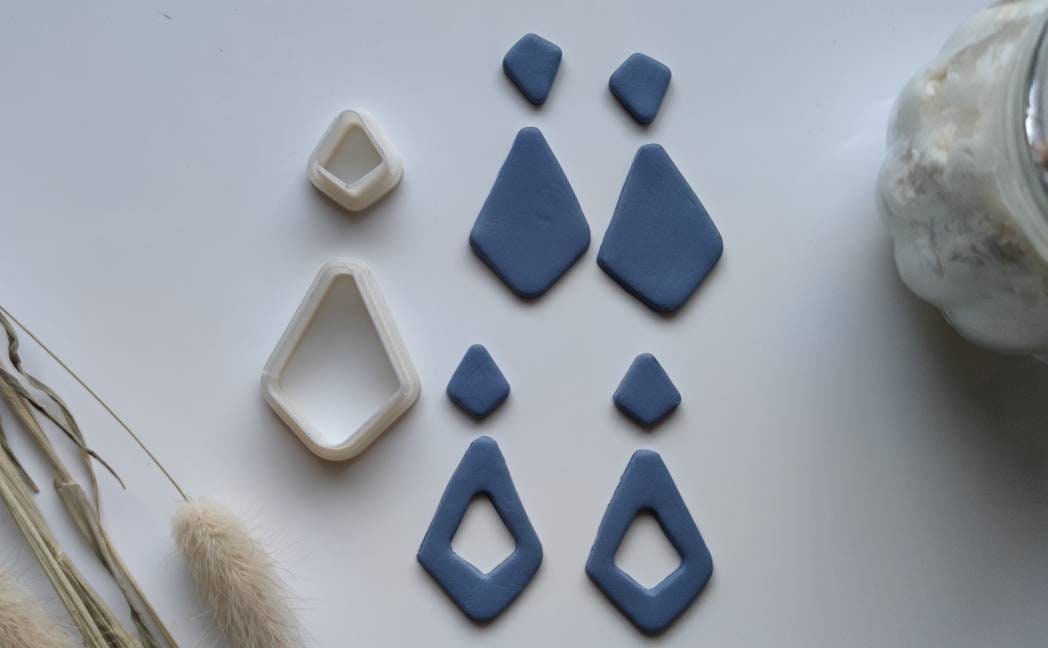 Polymer Clay Cutter Set | Ausstechform | FIMO Cutter | Polymer Clay Zubehör | DIY-Werkzeug | handmade Schmuck | Organische Formen zweier Set 2