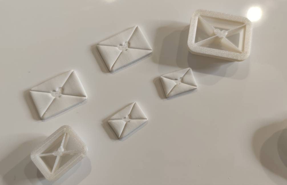 Polymer Clay Cutter | Ausstechform | Präger | FIMO Cutter | Stempel | Polymer Clay Zubehör | DIY-Werkzeug | handmade Schmuck | Briefumschlag 3