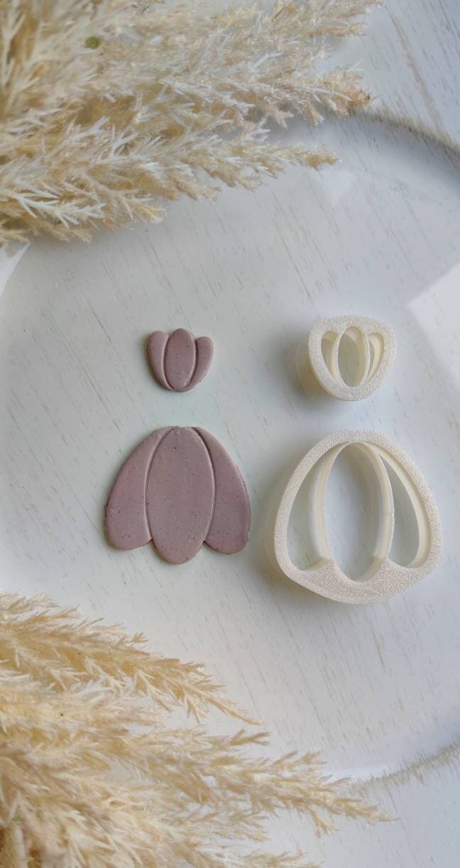 Polymer Clay Cutter Set | Ausstechform | Präger | FIMO Cutter | Stempel | Polymer Clay Zubehör | DIY-Werkzeug | handmade Schmuck | Blüte