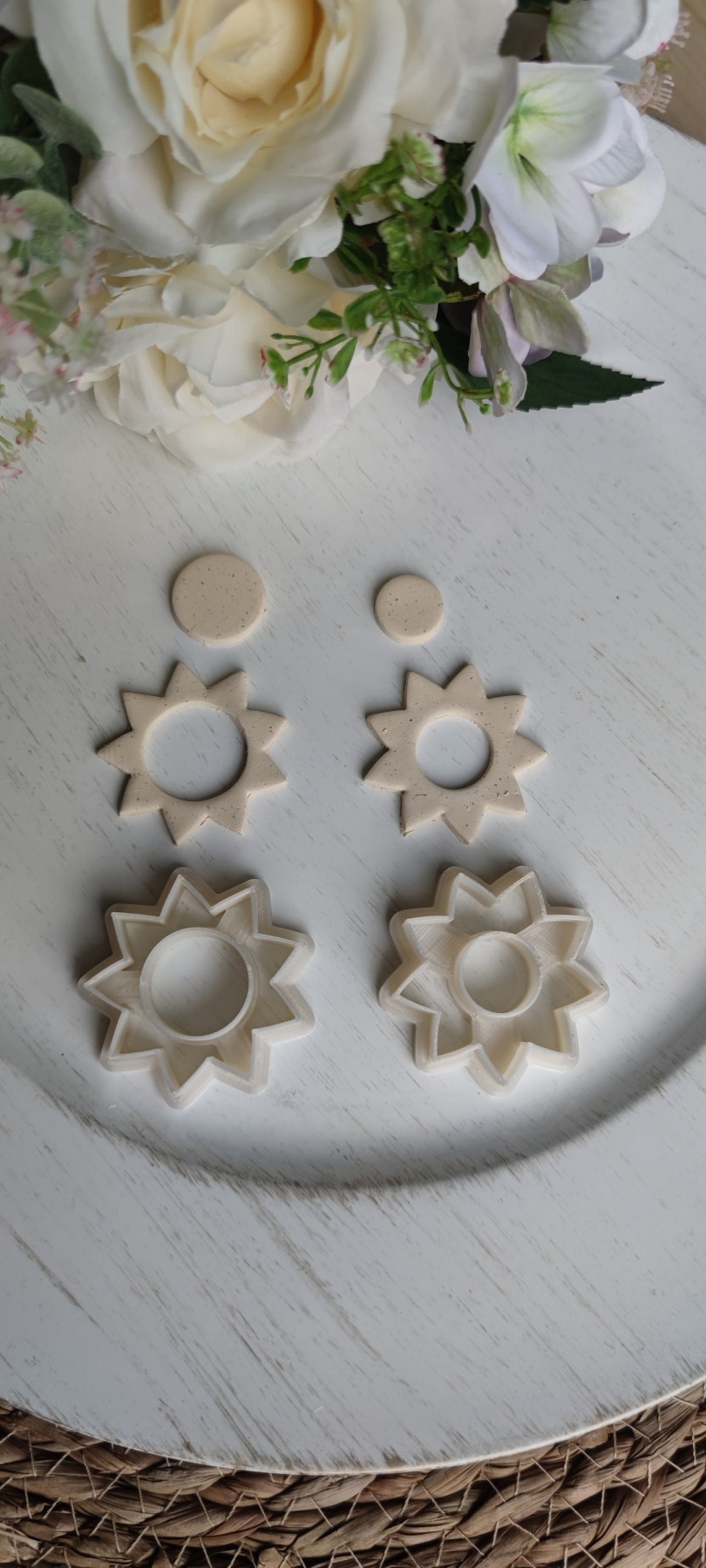 Polymer Clay Cutter Set | Ausstechform | Präger | Fimo | Stempel | Polymer Clay Zubehör | DIY-Werkzeug | handmade Schmuck | Mandala | Blüte 3