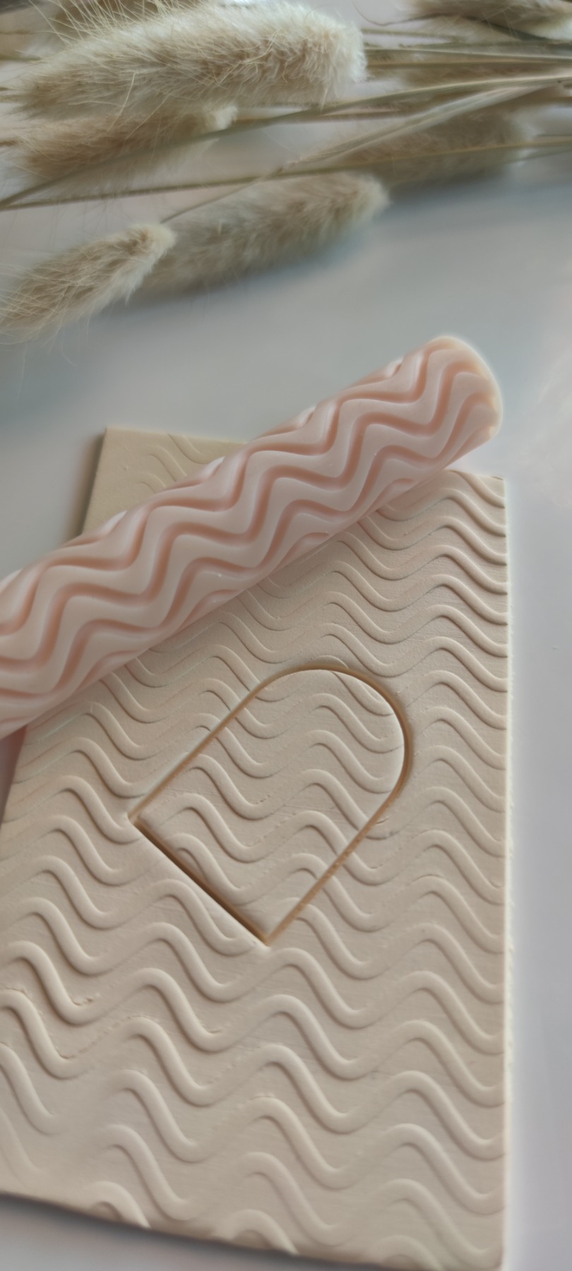 Clay Texture Roller | Prägungswalze | Stempel | Polymer Clay Zubehör | DIY-Werkzeug | handmade Schmuck | Wellen