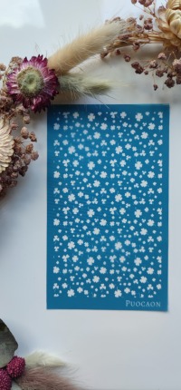 Silk Screen- Siebdruck für Polymer Clay Ohrringe Kleeblätter
