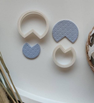 Polymer Clay Cutter Set | Ausstechform | Präger | FIMO Cutter | Stempel | Polymer Clay Zubehör | DIY-Werkzeug | handmade Schmuck | Halbkreis
