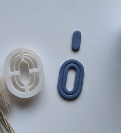 Polymer Clay Cutter | Ausstechform | Präger | FIMO Cutter | Stempel | Polymer Clay Zubehör | DIY-Werkzeug | handmade Schmuck | Donut oval