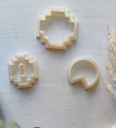 Polymer Clay Cutter Set | Ausstechform | Präger | FIMO Cutter | Stempel | Polymer Clay Zubehör | DIY-Werkzeug | geometrische Formen