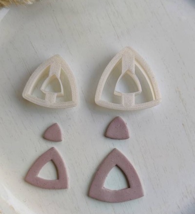 Polymer Clay Cutter Set | Ausstechform | Präger | FIMO Cutter | Stempel | Polymer Clay Zubehör | DIY-Werkzeug | handmade Schmuck | Dreieck