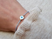 Filigranes Nazar Armband | Evil Eye | Makramee Armband | Gold &amp; Silber | Freundschaftsarmband