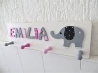 Kinder Garderobe Elefant fürs Kinderzimmer 2