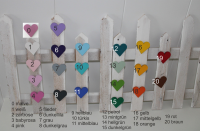 10 cm Holzbuchstaben Kinderzimmer personalisiert in grau, malve und zartrose 2