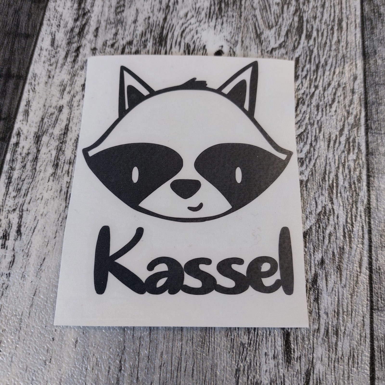 Kassel Waschbär Aufkleber als Autoaufkleber, Wandtattoo, Sticker