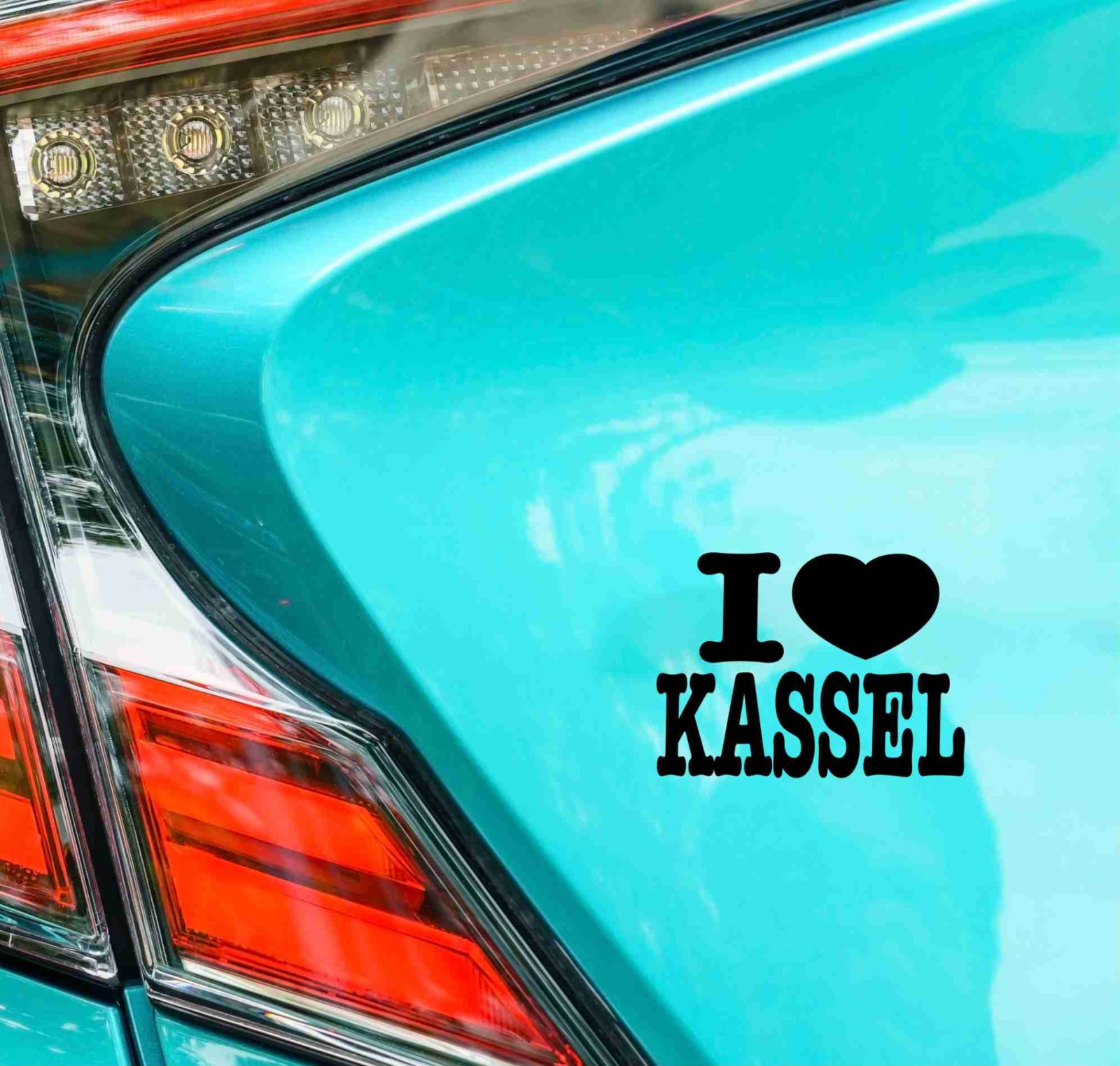 I love Kassel Aufkleber als Autoaufkleber Wandtattoo Sticker 2