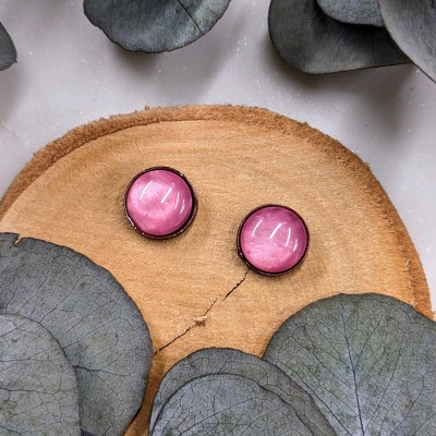 Ohrstecker Polaris Elements - Mosso shiny Peonia pink