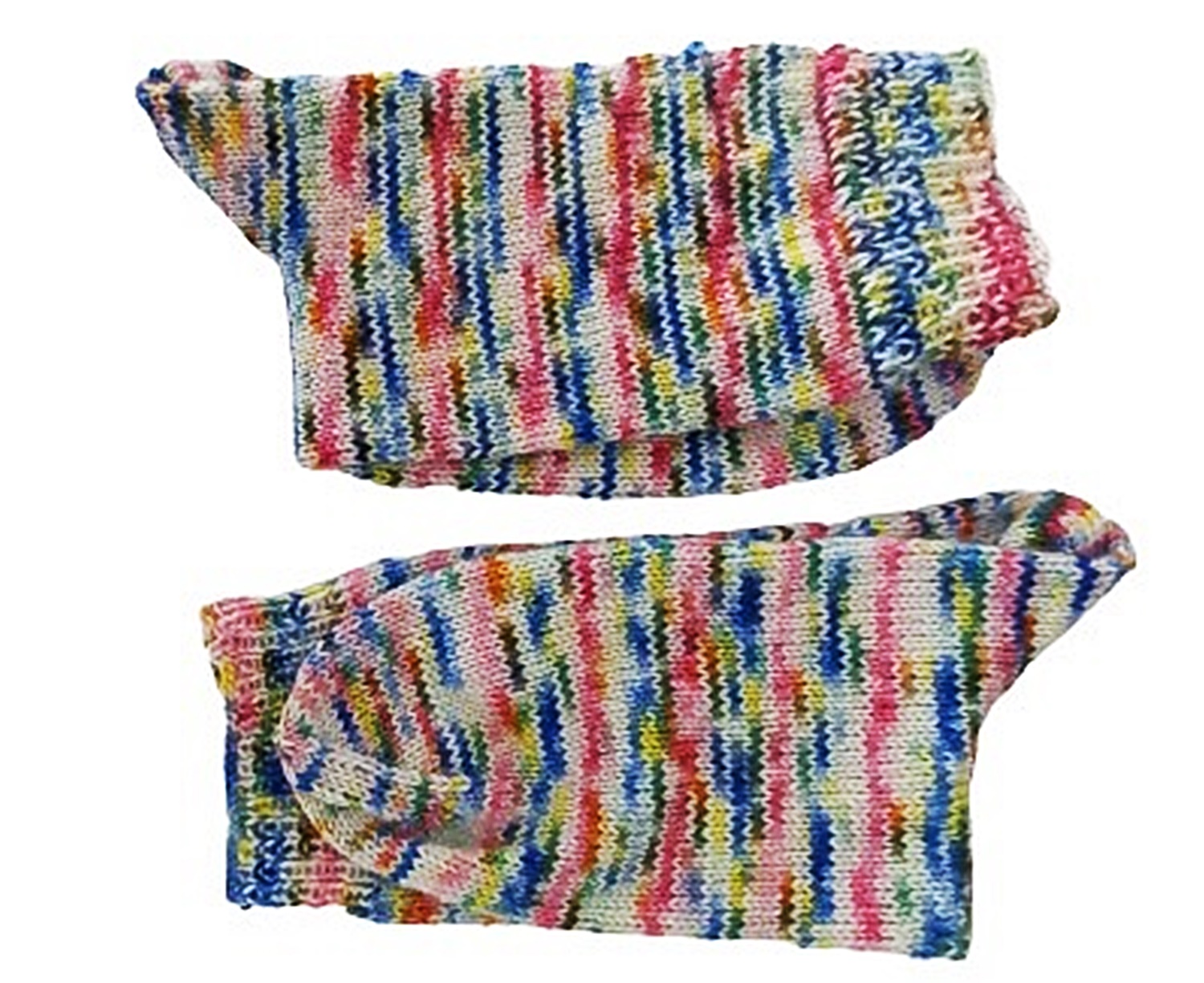 Socken 38/39 handgestrickt aus handgefärbter kuschelweicher Sockenwolle 2