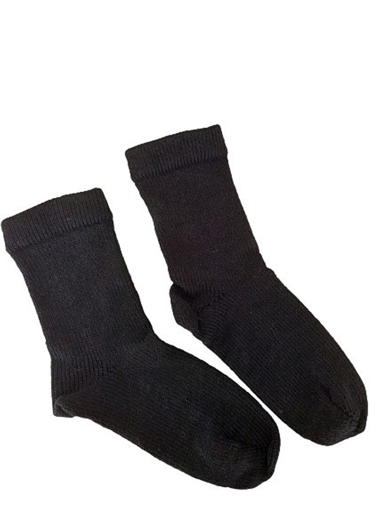 Socken in klassischem Schwarz, maschinengestrickt
