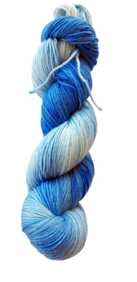 Nr. 622 - Blautöne - 100 g - 75 % Schurwolle 28 Mikron / 25 % Polyamid