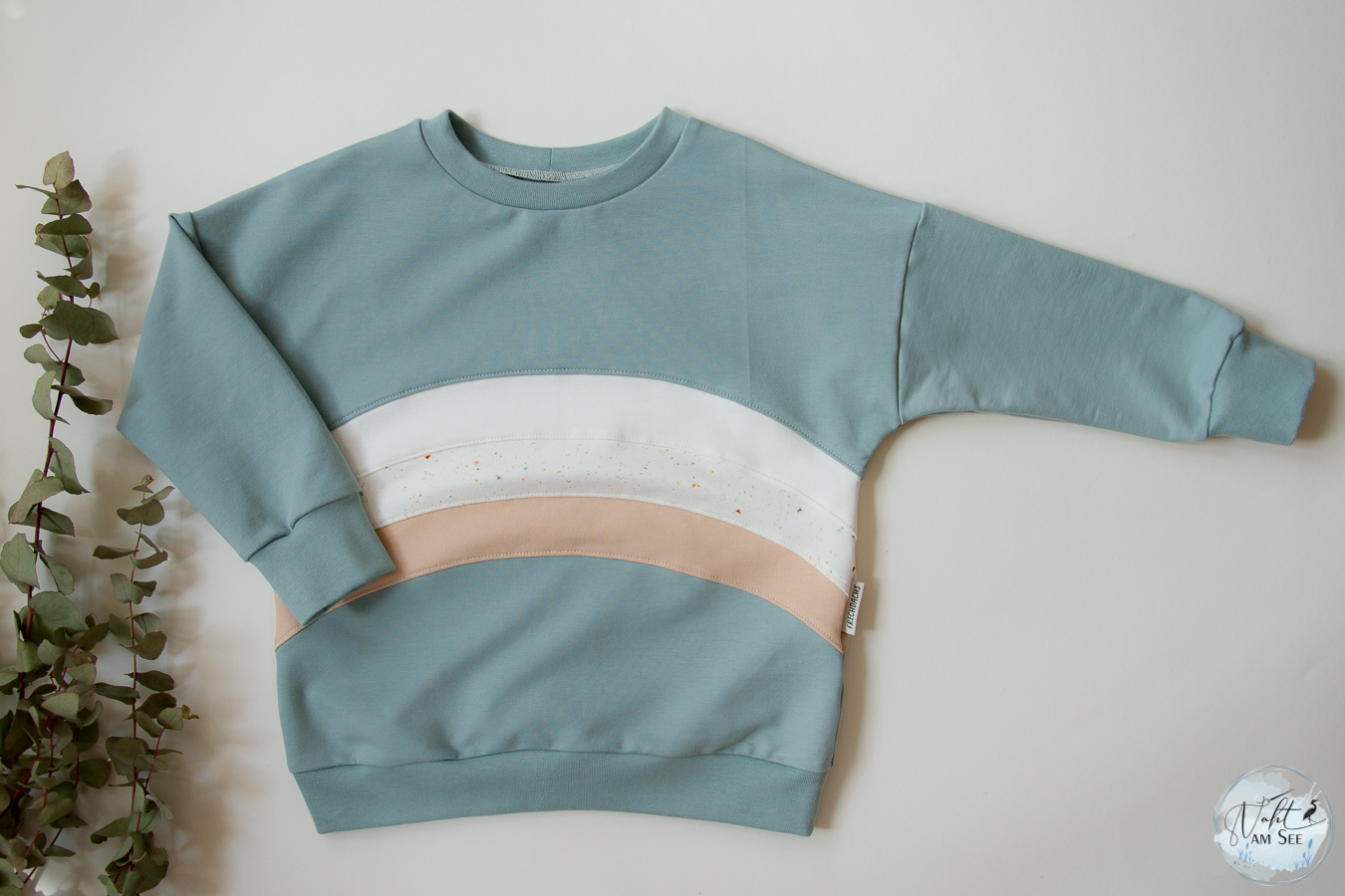 Sweatshirt handmade Bow mint 6