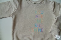 Sweatshirt You are my sunshine handmade 5