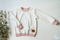 Sweatshirt Leoprint rose handmade