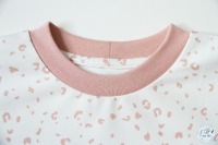 Sweatshirt Leoprint rose handmade 2