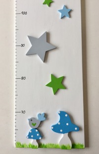 Kinder - Messlatte mit Frosch und Sternen 3