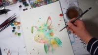 Buntfug-Style - wandklex malt Dein Wunschtier gern auch Dein Haustier - Fotos sind nur
