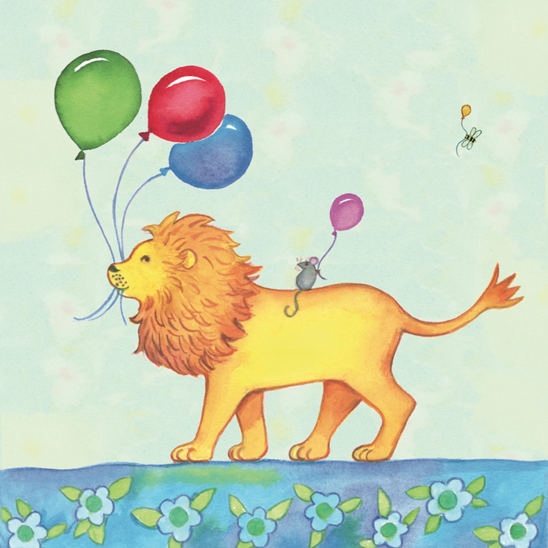 Birthday Parade Lion Card
