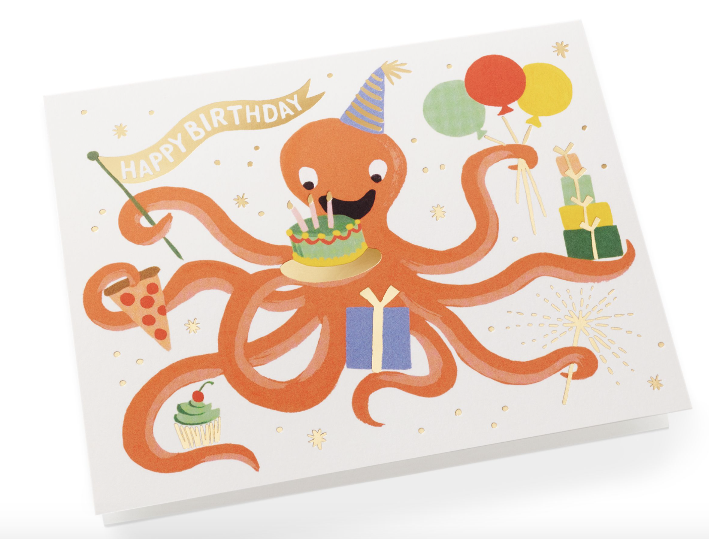 Octopus Birthday Greeting Card 2