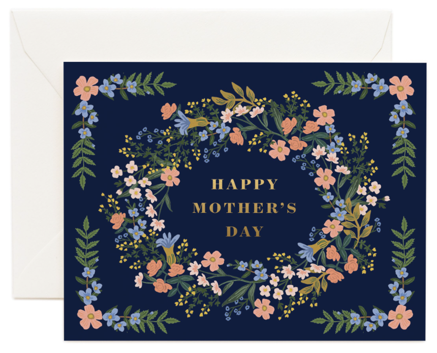Mothers Day Wreath Card