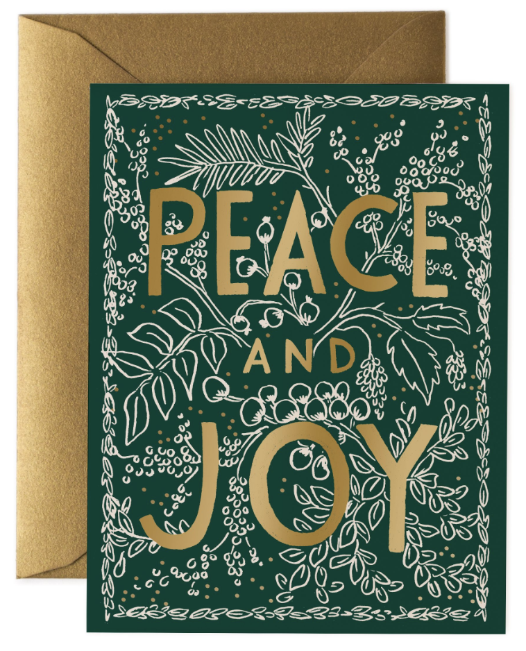 Peace &amp; Joy Card