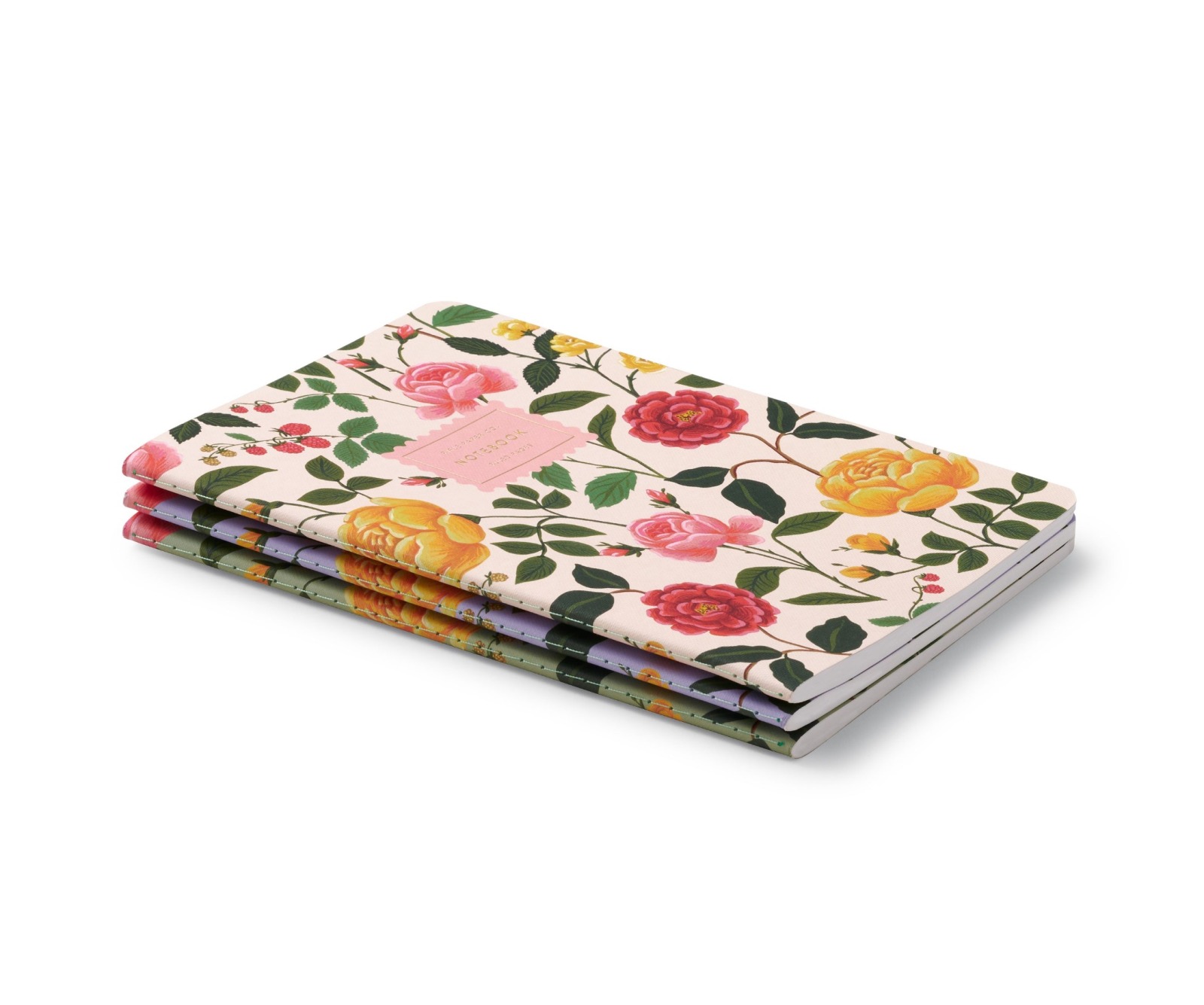Roses Stitched Notebook Set 6