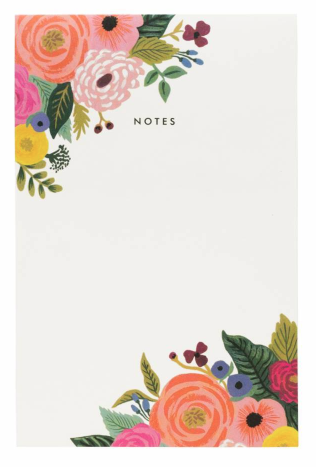 Juliet Rose Notepad Notizblock Online Shop Rifle Paper Co Deutschland Captain Card