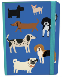 Shaggy Dogs A5 Journal with elastic binder