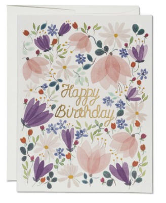 Birthday Whispers Card - Red Cap Cards
