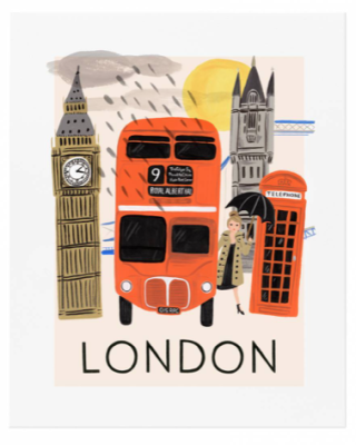 Travel London Art Print - Rifle Paper Co.