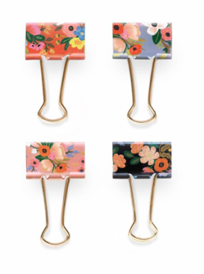 Lively Floral Binder Clips - Rifle Paper Co