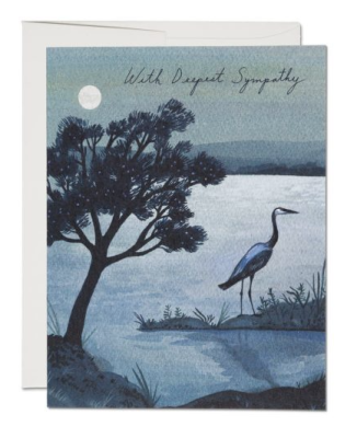 Blue Heron Card - Red Cap Cards