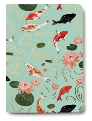 Koi Fish Notebook - Red Cap Cards