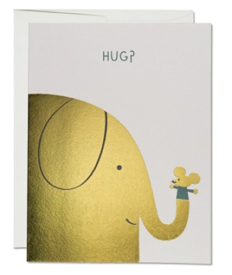 Elephant Hugs Card - Red Cap Cards