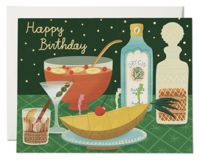 Boozy Birthday Card - Red Cap Cards