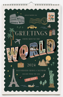 2024 Greetings from Around the World Calendar - Rifle Paper Co. Calendar
