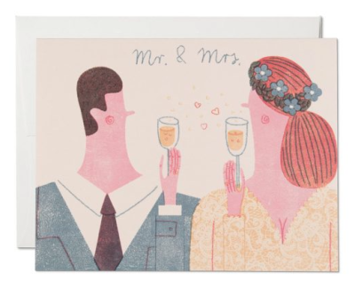 Mr. and Mrs. - Red Cap Cards
